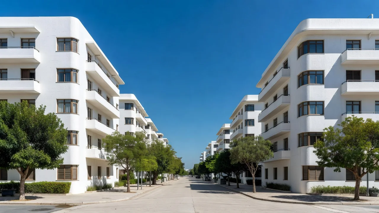 Tel-avivi Bauhaus-házak a Rothschild sugárúton